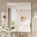 TokeShimi 30x36 Beveled Bathroom Mirror Frameless, Rectangle Bathroom Vanity Mirror with 1" Beveled Edge, Shatterproof Modern Mirrored Wall Decor for Living Room, Entryway, Bedroom