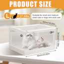 PakaLife Portable Atomization Tank cat&Dog for pet cage,Dog&cat Inhaler,Puppy Incubator&cat Nebulizer,Built-in Ventilation for Pets up to 30lbs(Large)