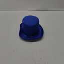 Satin Sleek Top Hat (blue) Party Accessory (1 count)