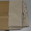 Fitable Nature Faux Linen Tablecloths Rectangle 60 x 84 Inch - 2 Pack Neutral Table Clothes for 4-6 Foot Tables, Wrinkle-Proof Faux Burlap Table Cover for Dining, Farmhouse, Outdoor Picnic, Camping