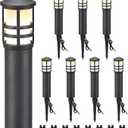 SUNVIE 8-Pack Low Voltage Pathway Lights 3W LED Landscape Pathway Lighting 3000K Warm White CRI 90+ Landscape Lights Wired 12-24V Aluminum Bollard Path Lights for Walkway Yard Garden, ETL Listed Cord