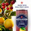 Sanpellegrino Italian Sparkling Drink Ciliegia and Limone, Sparkling Cherry and Lemon Beverage, 24 Pack