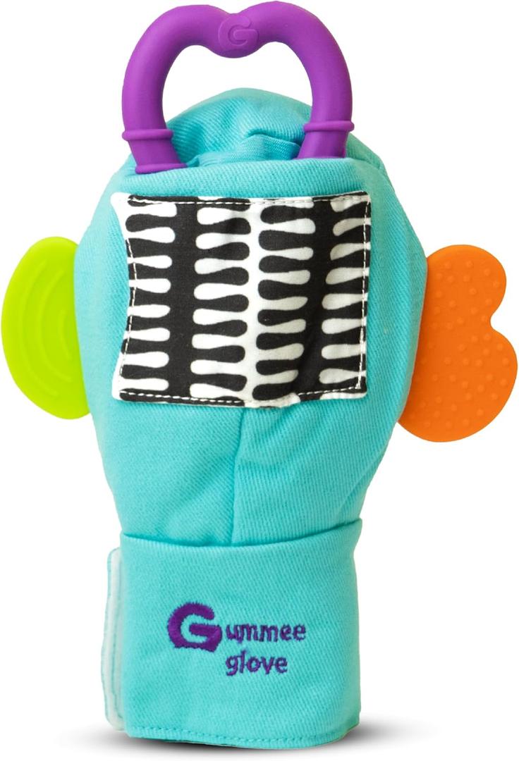 Gummee Mouthing Stimming Glove, Chewing Gloves for Autism, Rett & Down Syndrome, SPD, ADHD, Palsy, Alzheimers, GDD & Dementia - BPA Free Sensory Aid Toy - Medium Approx. 5-10 yrs