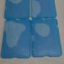 Cool Coolers by Fit + Fresh Slim Compact Reusable XL Ice Pack, Perfect for Lunch Boxes, Coolers, and Beach Bags (Clear Blue 4 PK)
