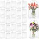 LEIFIDE 50pcs Clear Plastic Gift Bags with Handles PVC Reusable Transparent Totes Bags for Goodie Candy School Birthday Party(5.1 x 7.5 x 3.1 Inch) (5.1x7.5x3.1 Inch (Pack of 50))