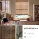 LazBlinds Cordless Bamboo Roller Shades, 40" W x 70" H, Squirrel