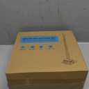 Broom with Dustpan Combo Set 54 Long Handle Household Dust Pan for Home Office Kitchen Cleaning Black & Grey