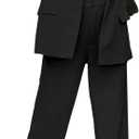 luvamia 2 Piece Outfits for Women Dressy Blazer Jackets High Waisted Straight Leg Pants Suits Set Business Casual Office (Medium, Black)