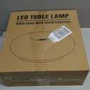 Donut Table Lamp,Creative Orange Donut Atmosphere Lamps with Plastic Shade,Retro-Modern Table Light,3-Color Dimmable Nightstand Lamp for Bedroom and Desk, Aesthetic Home Decor & Gifts (Orange)