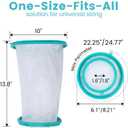 CIVJET Cast Covers for Shower Leg, Waterproof Cast Cover for Showering, Knee Surgery Recovery Equipment, Waterproof Knee Brace, Knee (Diameter - 7.9")