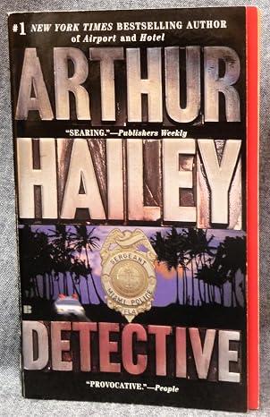 Arthur Hailey Detective Novel, Mass Market Paperback