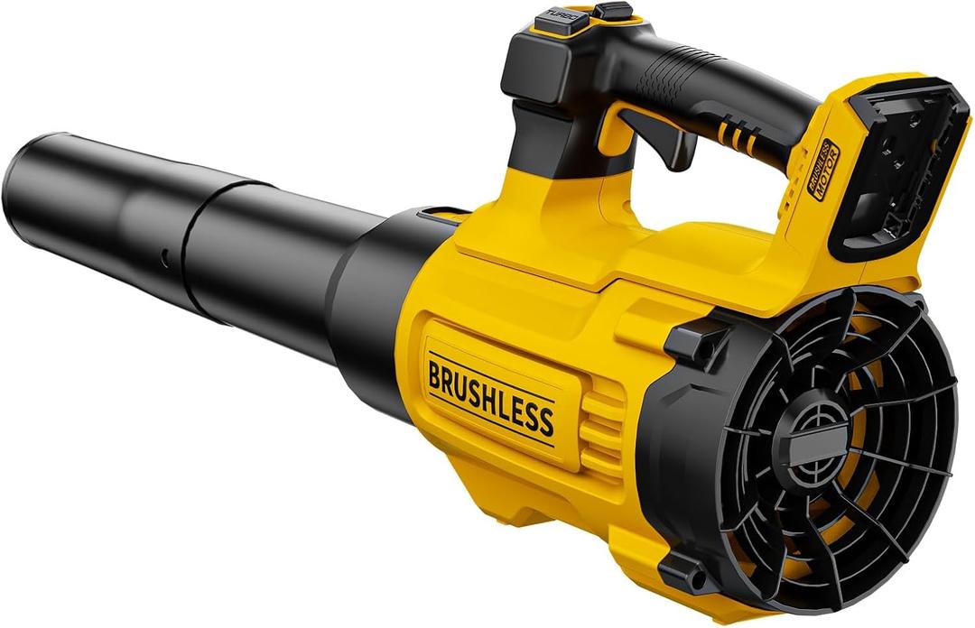 20V Cordless Leaf Blower, Compatible with DeWALT 20V MAX Batteries, Max 600 CFM/125 MPH with Turbo Boost, Brushless Motor 2.0, Variable-Speed Trigger, Lightweight and Compact, Tool Only