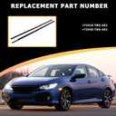 ZONFANT Car Outer Door Window Molding Trim Weatherstrip Seal Belt Front LH and RH Compatible with Honda Vehicle 2016-2020 Civic 2 Door, Replace#72410-TBG-A01 72450-TBG-A01