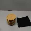 Tessco 8 Pcs 4" Wine Glass Charcuterie Topper Bamboo Round Wine Glass Charcuterie Board Dual Use Cups Topper Appetizer Plates for Christmas Party Family Gatherings Bars Restaurants