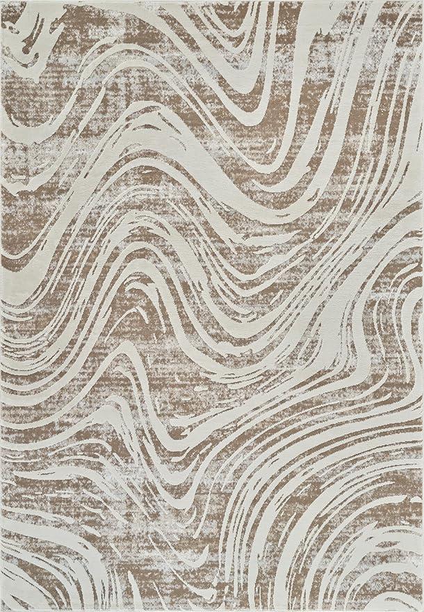 Nairobi Beige Modern Textured Area Rug 120 x 170 cm