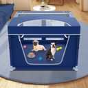 42x42x26 Inches Dog Playpen with Removable Roof,Puppy Playpen for Cat or Small Animals,Dog Play Pen Indoors Outdoor, Sturdy Safety Puppies Pen with Thickened Fabric