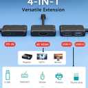 vienon USB C Hub HDMI Adapter, 4-in-1 USB C to HDMI 4K Adapter with PD 100W, USB 3.0 5Gbps for MacBook, iPad Pro, XPS, Surface, TV Dock Station for Switch/Steam Deck Dock