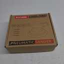 Air Sander with vacuum  6 Inch DA Palm Sander for auto body, High-Speed Random Orbital Pneumatic Sander for Woodworking & Auto Polishing (including 12 sandpaper + accessories)