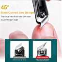 Electric Automatic Nail Clipper & Trimmer - Oblique Nail Clippers (2026 Improved Set) 3-in-1 Nail Grinder with LED Light & 3 Speeds|Gentle for Toenails&Fingernails|Ideal for Seniors, Adults & Babies
