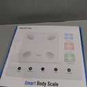 Scale for Body Weight, Digital Weight Scale with Color-Changing, Most Accurate to 0.2lb, Bluetooth Bathroom Scale with Bmi, Body Fat, Muscle Mass, 18 Body Composition Analyzer Sync App, 400 lbs-White