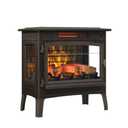 duraflame Freestanding Electric Fireplace Stove Heater with 3D Flame Effect for 1,000 Sq. Ft, Bronze
