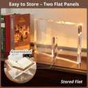Acrylic Book Stand 1286, Clear 8 mm Thick Book Holder & Display Stand for Cookbooks, Bibles, Art Books, Recipe Books, Photo Albums, Desk Reading & Coffee Table Dcor