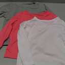 Cooraby 3 Pack Girls Long Sleeve Tees Girls' Soft T-Shirts Kids Basic Crewneck T-Shirts Top for Teen Youth Girls, 3T