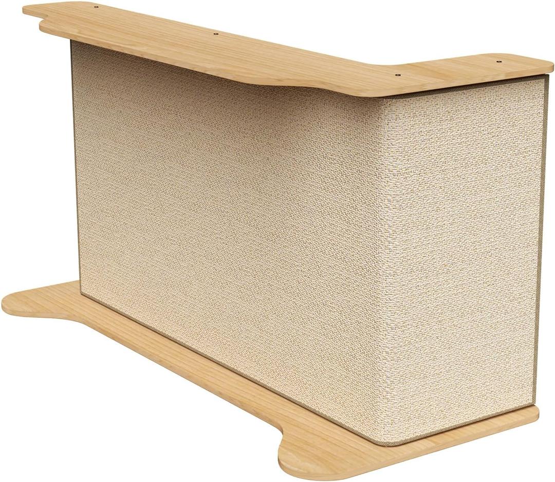 L-Shaped Corner Cat Scratching Post, Sisal Scratch Pad Mat for Sofa, Replaceable Scratcher with Armrest Guard, Dual-Purpose Furniture Protector, Easy Tool-Free Installation for L-Shaped Couches