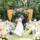 Heavy Duty Pipe and Drape Frame Kit 10x10ft Adjustable Height/Width Photography Background Support Poles All-Metal Construction Backdrop Stand for Party, Birthday, Wedding - Black