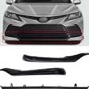 ApplianPar Front Bumper Lower Grille Trim Molding Kit for Toyota Camry SE XSE 2021 2022 Toyota Camry SE XSE 2021 2022 Left Right Middle Side