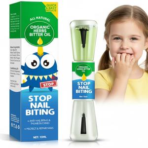 Nail Biting Treatment for Kids, 2-in-1 Nail Biting Prevention for Kids & Adults, Discourage Biting and Thumb Sucking Habit Day and Night Support, 0.34 Fl Oz (Pack of 1)