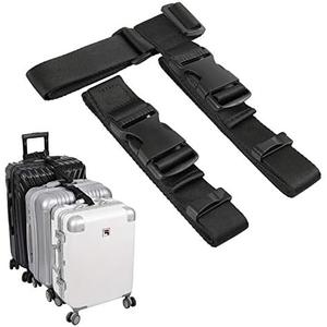 Vigorport Luggage Connector, Straps for Suitcase, Add A Bag Adjustable Attachment Accessories 1.25" Endless for Connect Your 3 Luggage Together-2 Pack