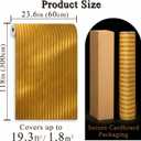 Gold Metallic Stripe Peel and Stick Wallpaper, 23.6 x 118 in