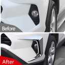 Car Accessories Exterior Fog Light Trim Cover Front Eyebrow Spoiler (Chrome) Fit for 2019-2024 2025 Toyota Rav4 ABS 2 PCS Not Fit RHD/Adventure