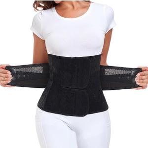 Postpartum Belly Band  Postpartum Belly Wrap, Abdominal Binder Post Surgery C-section Recovery Support Belt (Midnight Black, S/M)