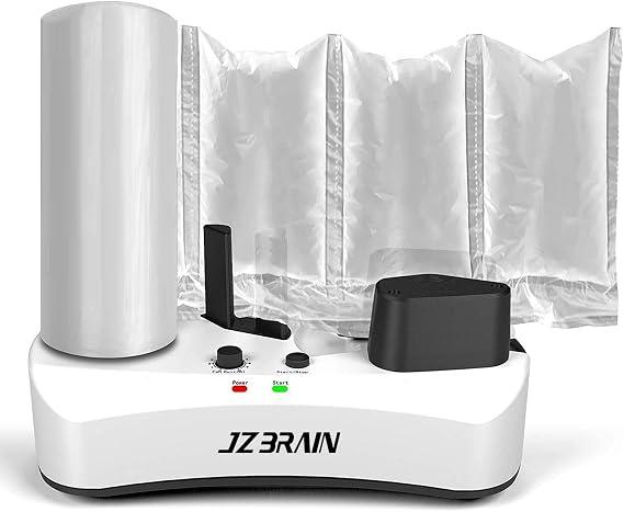 YE300 Air Cushion Machine 110V Air Pillows Maker Air Pillow Machine Portable Inflatable Packaging Air Bag Making Machine + 100m Free Test Film Roll,White,ACM-220