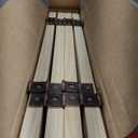 YOCAN Paint-Free Wooden Freestanding Dog Gates for The House,Doorways, Stairs,Wood Dog Fences Indoor Pet Gate,Step Over Fence-4 Panel H:16.9"