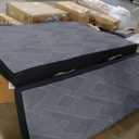 Vamcheer Tri Folding Mattress, 6 inch King Foldable Mattress, Tri-fold Memory Foam Mat with a Collapsible and Washable Cover, Handle & Non-Slip Bottom, for Travel/Guest, 80"x76"x6", Grey