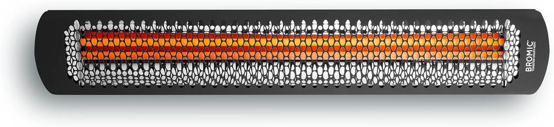 Bromic Tungsten Smart Heat 3000W Electric Patio Heater  Single Element Infrared, 220V-240V, Black Finish  BH0420031
