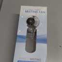 Diveblues Portable Handheld Turbo Fan, 5 Gear Wind, Battery Operated, Up to 12 Working Hours, 3 IN 1 Hand Fan with Air Turbo Tech Cooling Fan for Outdoor Activities, Travel, Working, Obsidian black