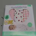 SwaddleMe by Ingenuity Original Swaddle, 100% Cotton, Improves Sleep & Calms Startle Reflex, 0-3 Months, 1.0 TOG, 3-Pack, Baby Swaddle Blanket - Lady Bug Picnic