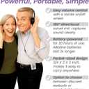 SuperEar Model SE5000 (PSAP) for Seniors - Hearing Amplifiers for Seniors, Super Ear Personal Sound Amplifier, Sound Amplifier Listening Device and Audio Accessories in 50dB Ambient Sounds Increase
