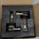 SEALIGHT 9012 HIR2 Light Bulbs, 9X Super Brighter 6500K Cool White 9012 HIR2 LED Fog Bulbs with Fan, 1:1 Halogen Mini Size, Off-Road Lights with Plug N Play, Pack of 2