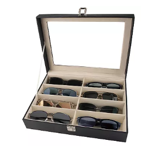 Nifty Faux Leather Sunglass Organizer