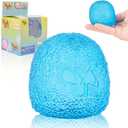 Textured Stress Ball - Fidget Toys for Anxiety Stress Relief, Hand Therapy Squishy Ball, Fidgets for Classroom Student, Fidget Toy for Kids Adults Children Teens (Blue Ellipsoid)