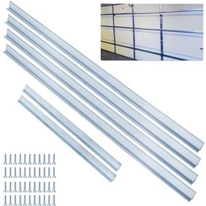 2 Set of 16FT Garage Door Strut Support Brace,16' Reinforcement Steel Hurricane Strut Beams,Heavy Duty,20# Thick Steel,Screws Included
