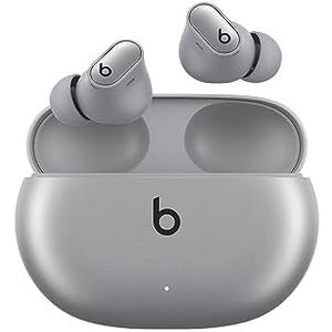 Beats Studio Buds + | True Wireless Noise Cancelling Earbuds, Enhanced Apple & Android Compatibility, Built-in Microphone, Sweat Resistant Bluetooth Headphones, Spatial Audio - Cosmic Silver