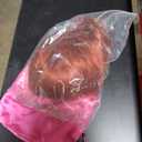 Auburn Wig with Bangs for Women Copper Red Wavy Layered Wig with Curtain Bangs for White Black Women Synthetic Long Reddish Brown Layered Body Wavy Wigs Heat Resistant Hair Wig for Daily Use Party (24 Inch)