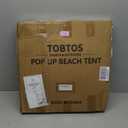 TOBTOS UPF 50+ Pop Up Beach Tent, Easy Set Up Beach Umbrella, Sun Shelter for 2-3 People UV Protection Portable Sunshade, Baby Canopy Cabana, Lightweight with Carry Bag