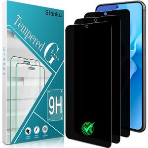 Slanku [3 Pack for Samsung Galaxy S23 FE / A54 5G Privacy Screen Protector, Anti Spy, Private Tempered Glass, Full Coverage (Black)